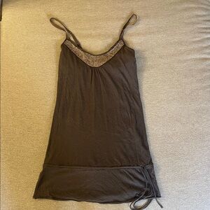 Abercrombie & Fitch Gray Camisole with Silver Accents